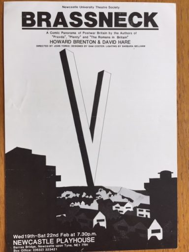 Poster for Play "Brassneck" at Newcastle Playhouse 1985